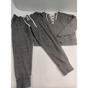 Victoria's Secret 2 Piece Lace up Jogger and Sweatshirt Small Petite
